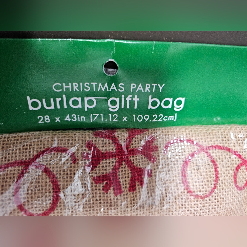 Giant Burlap Gift Bag